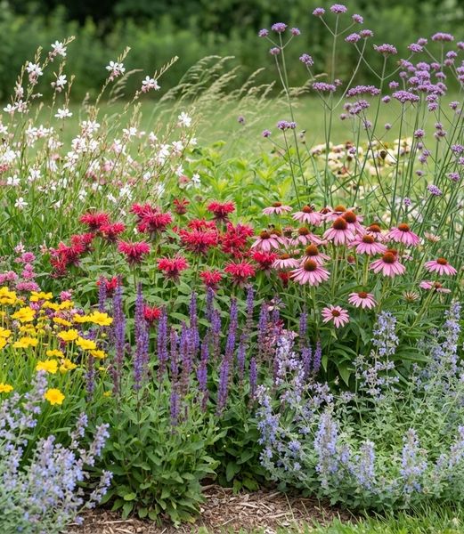 Motýlia lúka, trvalkový záhon 3 m²